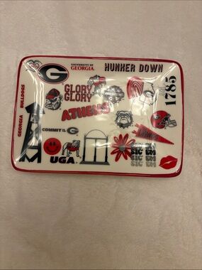 The Memory Company Georgia Bulldogs Icon Trinket Tray NWT